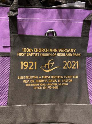 100 Year Church Anniversary Tote Bag 1