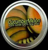 KISSCandleCo Original Tin Candle-Cucumber Melon