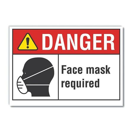 Danger Face Mask Required