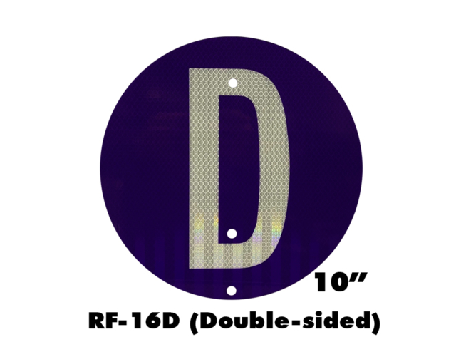 RF-16D - Purple Derail Signal Flags 10