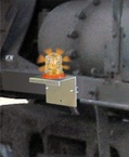 Solar Flashing Light, Blue, w/Magnetic Bracket