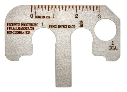 W627-2 - Wheel Defect Gage - 1″ & 15/16