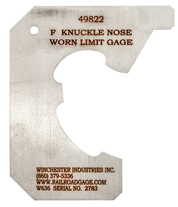 W636 - F Knuckle Nose Worn Limit Gage