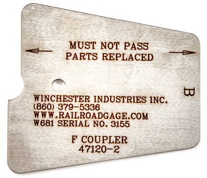 W681 - F Coupler Contour Limit Gage