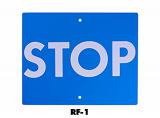 RF-1 - Blue Flag, Stop Retro-Reflective