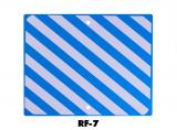 RF-7 - Blue Flag, Diagonal Lines Retro-Reflective